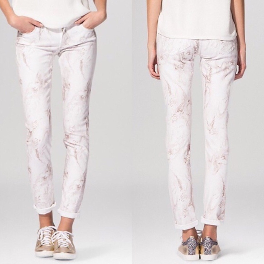 NWT Maje “Pelin” taupe marbelized skinny jeans